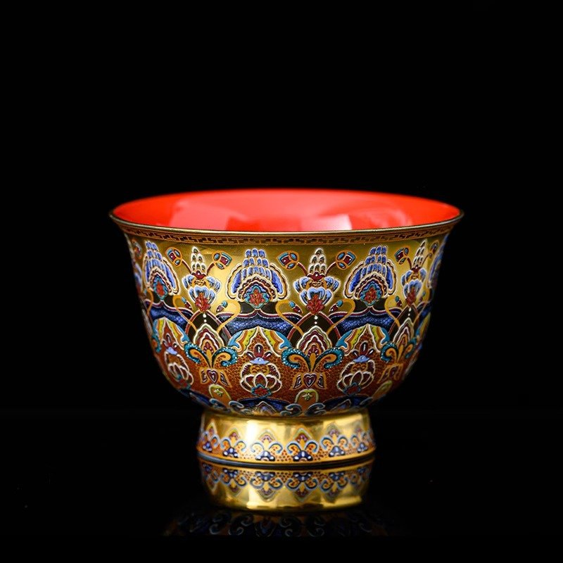 Dunhuang Gilded Enamel Cup