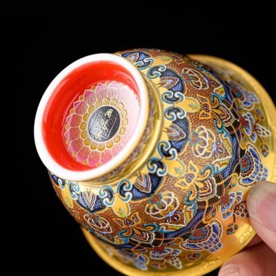 Dunhuang Gilded Enamel Cup