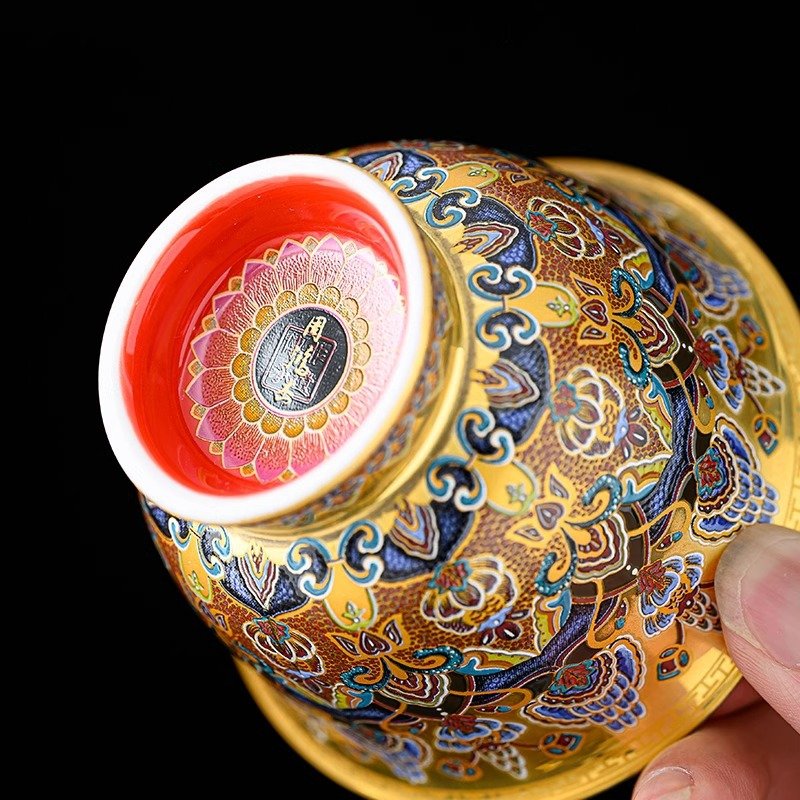 Dunhuang Gilded Enamel Cup
