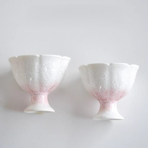 主图-3 (2) Kiln Ombré Pink Stem Cup