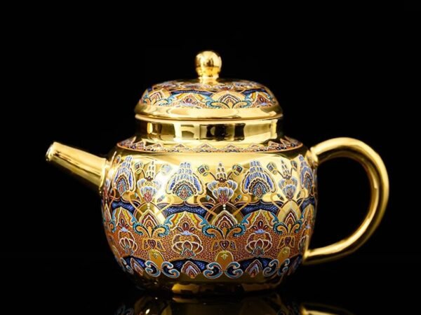 24K Gilded Teapot