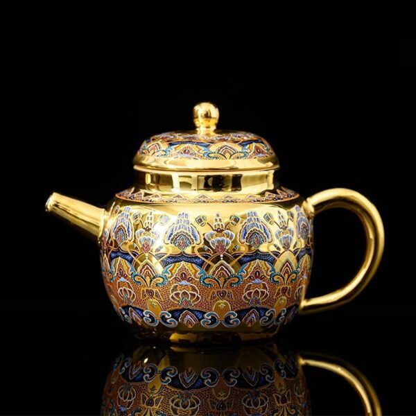 24K Gilded Teapot