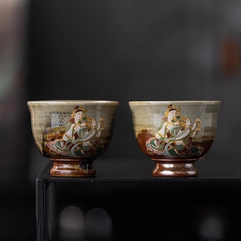 DunHuang Apsaras Crystal Kiln Cup