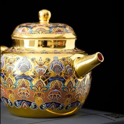 24K Gilded Teapot