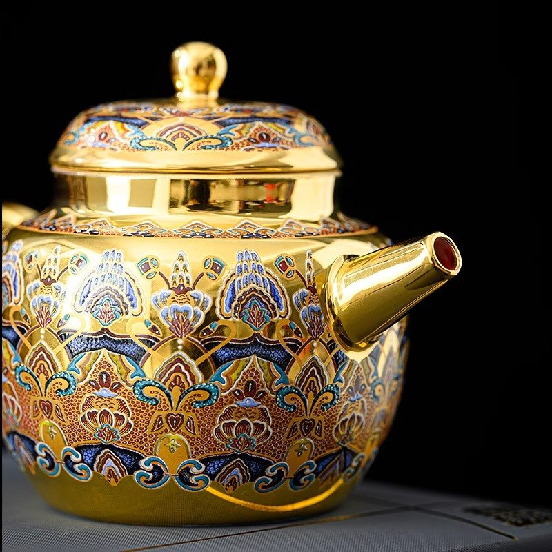 24K Gilded Teapot