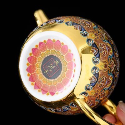 24K Gilded Teapot