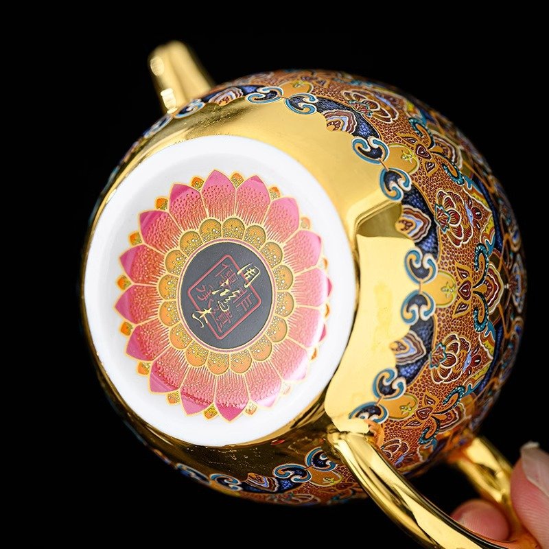 24K Gilded Teapot
