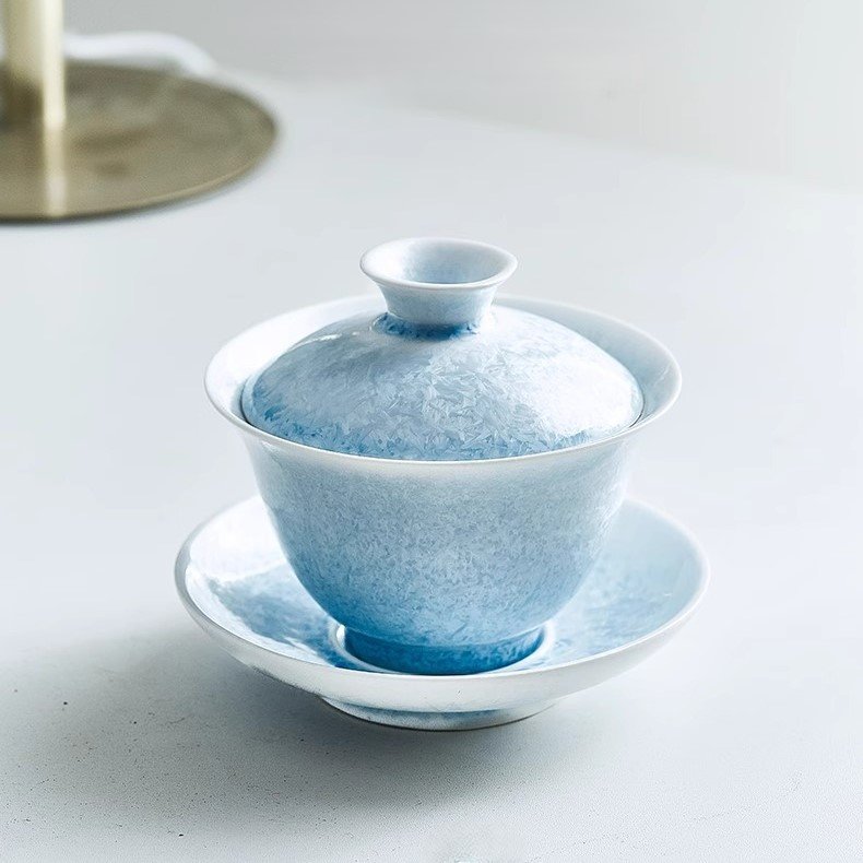 Kiln Ice-Blue Trinity Gaiwan
