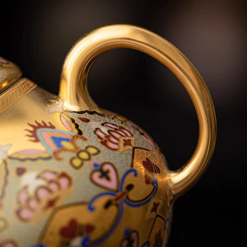 Pear Gilded Teapot