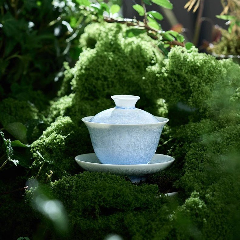 Kiln Ice-Blue Trinity Gaiwan