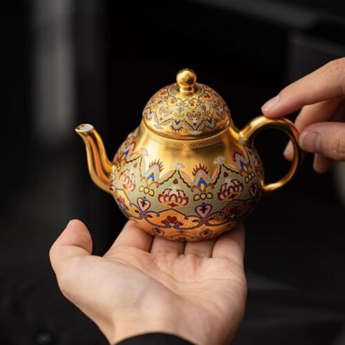 详情-4 Pear Gilded Teapot