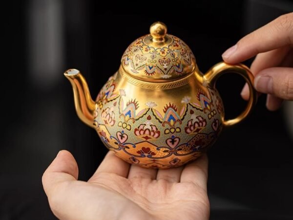 Pear Gilded Teapot