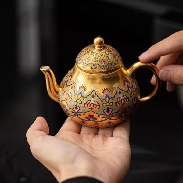 Pear Gilded Teapot