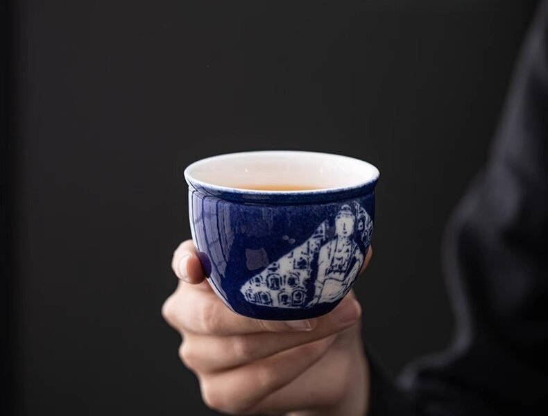 Dunhuang Cobalt Codex Chalice