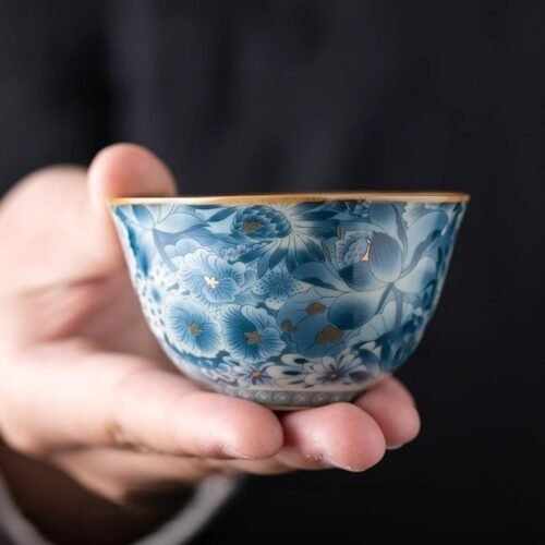 Ru Kiln Goldscroll Bowl