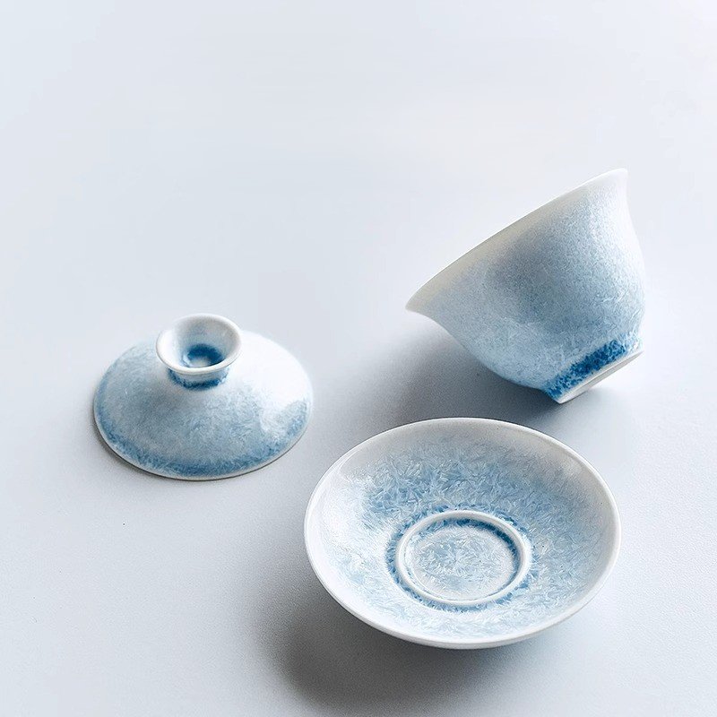 Kiln Ice-Blue Trinity Gaiwan