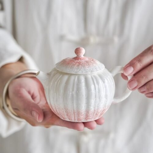 Kiln Ombré Pink Stem Teapot