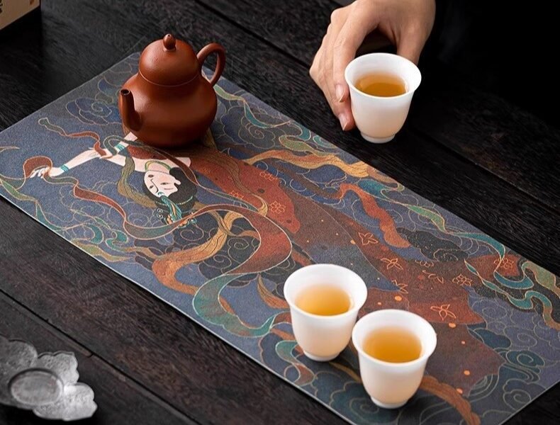 Dunhuang Flying Apsaras Tea Scroll