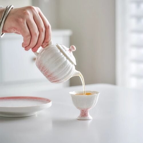 Kiln Ombré Pink Stem Teapot