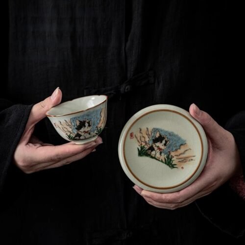 Ru Kiln Mooncat Bowl