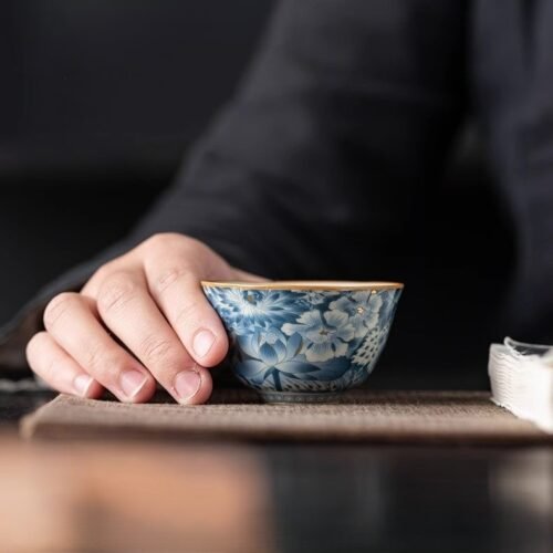 Ru Kiln Goldscroll Bowl