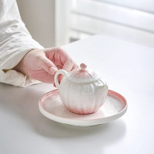 Kiln Ombré Pink Stem Teapot