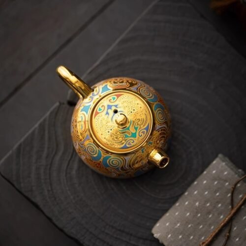 Dunhuang Gilded Taotie Teapot