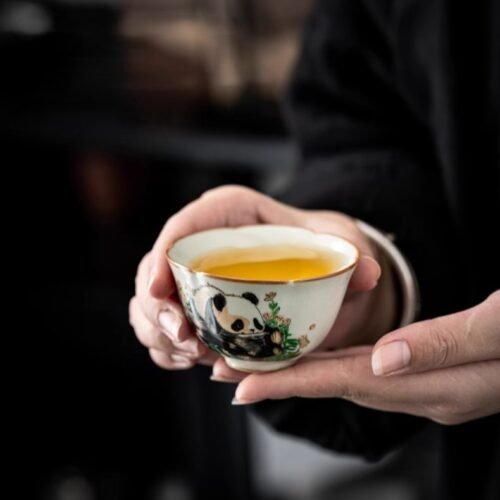 Ru Kiln CuePanda Bowl