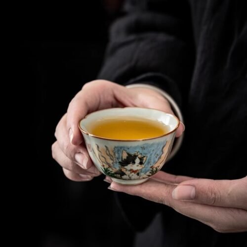 Ru Kiln Mooncat Bowl