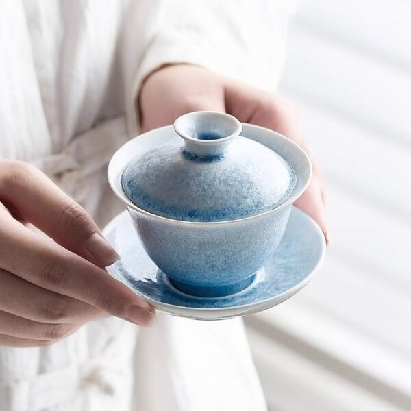 Kiln Ice-Blue Trinity Gaiwan