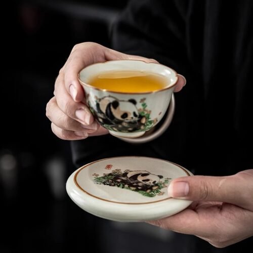 Ru Kiln CuePanda Bowl