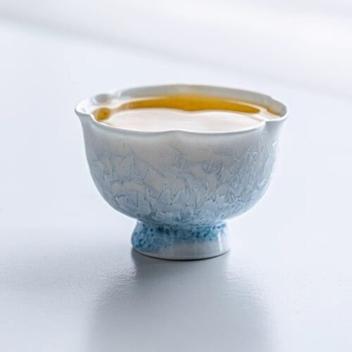 Kiln Ice-Blue Blossom Cup