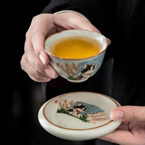 Ru Kiln Mooncat Bowl