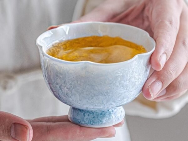 Kiln Ice-Blue Blossom Cup