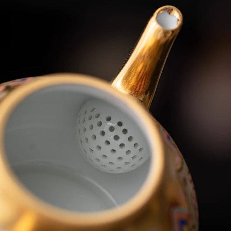Pear Gilded Teapot