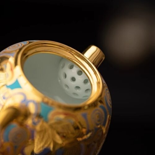 Dunhuang Gilded Taotie Teapot