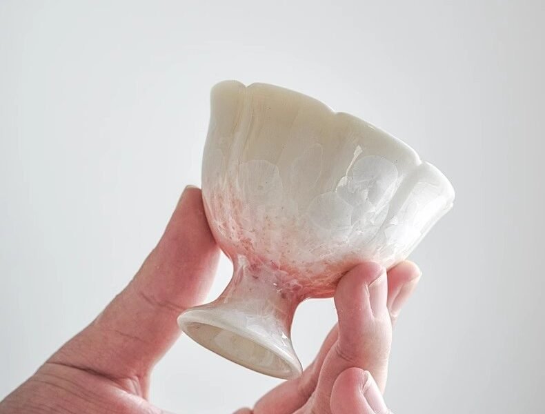 详情-8 (2) Kiln Ombré Pink Stem Cup