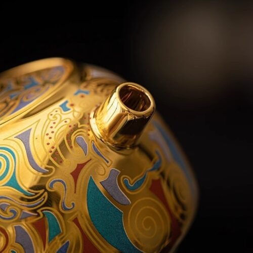 Dunhuang Gilded Taotie Teapot