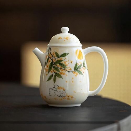 主图-1 Jade Clay Teapot - Elegant Handcrafted Ceramic Teaware