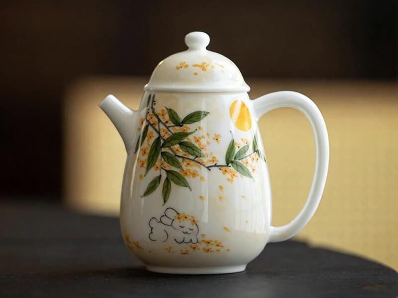 主图-1 Jade Clay Teapot - Elegant Handcrafted Ceramic Teaware