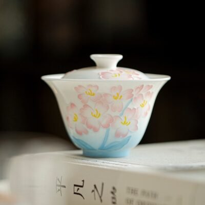 Jade Clay Rolled Rim Tea Tray with Cloud Orchid Carving