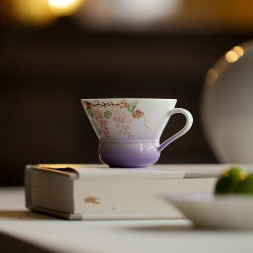 Jade Clay Tea Cup - Sunny Handle Ceramic Teaware