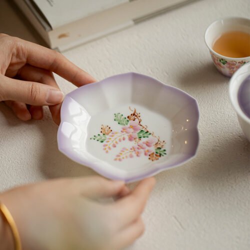 Jade Clay - Mystic Wisteria Blooms Tea Tray