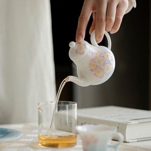 Jade Clay Lotus Melody Teapot - Zen Sound Ceramic Kettle