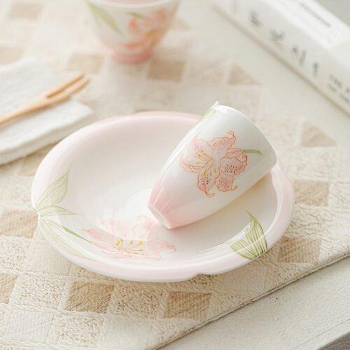 Jade Clay Tea Tray - Rolled Rim Ceramic Drip Catcher, Handmade Gongfu Tea Tray