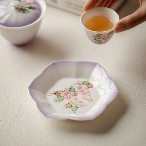 Jade Clay - Mystic Wisteria Blooms Tea Tray