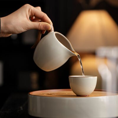 Beige Ruyao Belle Fairness Cup - Handcrafted Celadon Tea Pitcher