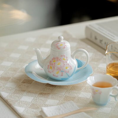 Jade Clay Lotus Melody Teapot - Zen Sound Ceramic Kettle