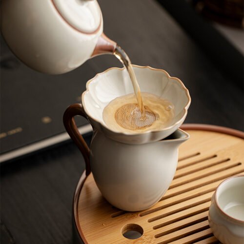 主图-4 Beige Ruyao Lotus Tea Strainer Set