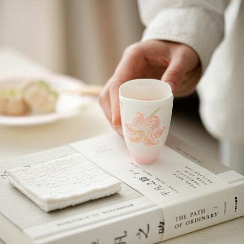 Jade Clay Tea Cup - Pure Delicate Ceramic Teaware